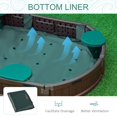 thumbnail image 4 of Brown Outdoor Sandbox with Cover & Seats - Durable HDPE Play Sandpit for Backyard Fun - 72” x 41.3” Dimensions, 4 of 7