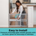 thumbnail image 4 of Toddleroo by North States 26"-42" Supergate Explorer Baby Safety Gate, Gray Plastic, 4 of 13