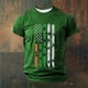 thumbnail image 1 of Tops para hombre, blusas y camisas de manga corta con cuello redondo para hombre, jersey informal con cuello redondo estampado para hombre, pantalones cortos deportivos para fitness, blusa de poliéste, 1 of 4