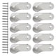 thumbnail image 1 of Riwesomey Instalación fácil de aleación de zinc para barra de soporte de guardarropa con tornillos, soporte de barra de riel de guardarropa Herramientas y ferretería, 1 of 6