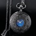 thumbnail image 3 of Reloj de bolsillo Tiong 4,5 cm con números romanos y cielo estrellado azul, 3 of 9