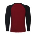 thumbnail image 3 of T-Shirt Homme Été Décontracté Imprimé Lettre T-Shirt Blouse Manches Courtes Col Rond Hauts Chemise Homme Rouge G, 3 of 3
