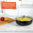 thumbnail image 4 of 6.9Qt Bistro-Cera Aluminum Speckled Black Ceramic Caldero with Glass Lid Nonstick Dutch Oven Pot for Rice Family Meals and Traditional Cooking Black, 4 of 4