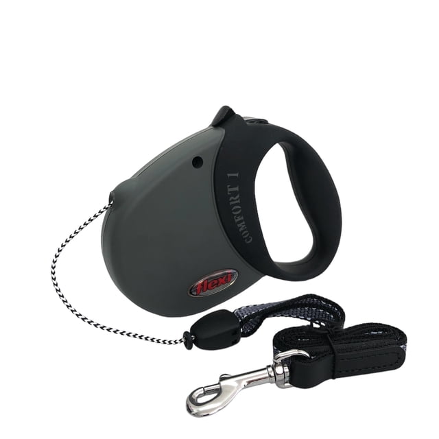 Correa retráctil para perro con cordón de 5 metros color gris Flexi Flexi Comfort Basic 1 gris