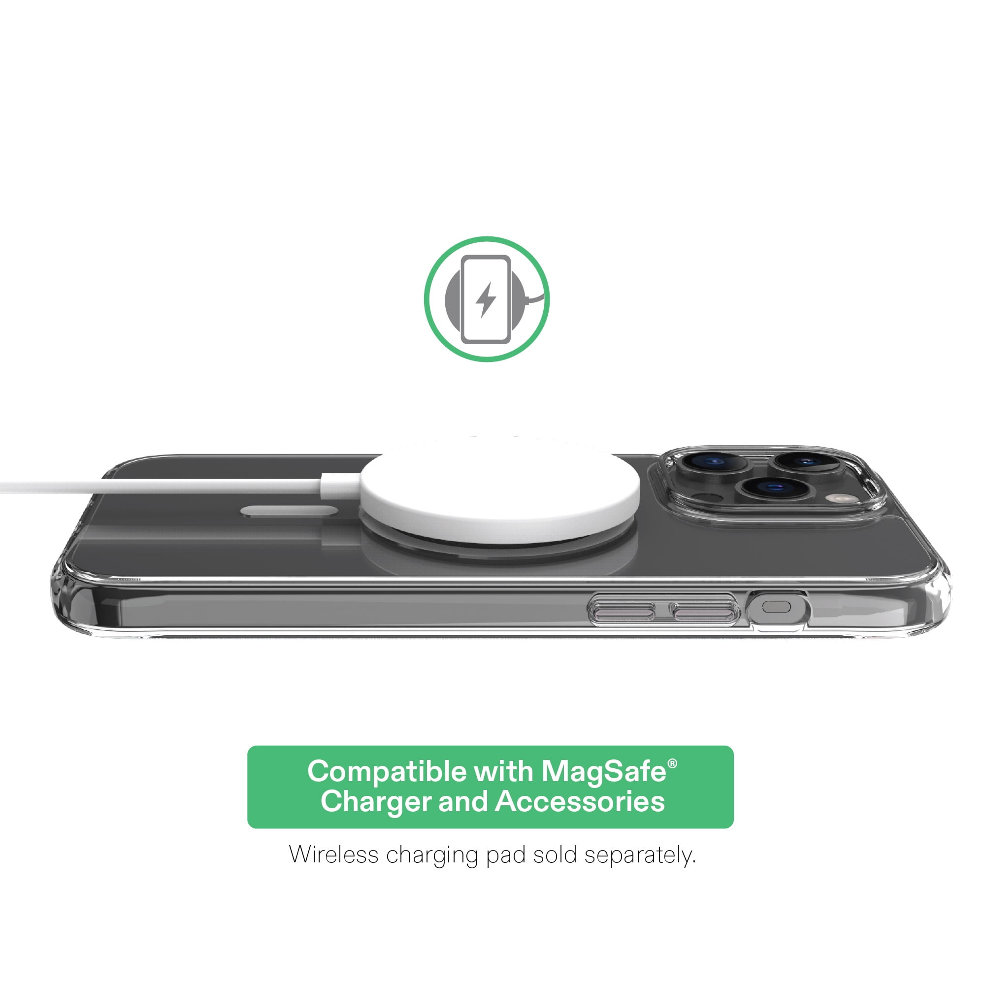 onn MagSafe Compatible Phone Case for iPhone 14 Pro Max - Clear