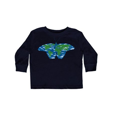 

Inktastic Beautiful Earth Butterfly Gift Toddler Boy or Toddler Girl Long Sleeve T-Shirt