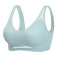 thumbnail image 2 of Women's Plus Size Wireless Bra with Adjustable Back Closure, Breathable Thin Cup Seamless Full Coverage Comfort Support, 2 of 7