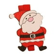 thumbnail image 2 of Vaidha Pinces en Bois de Noël / Accessoires de Décoration Festifs des Fêtes / Ensemble de 6 Ornements en Bois Rouges à Clipser pour Arbre, Cartes et Déco de Fête, 2 of 7