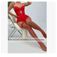 thumbnail image 2 of Lenceria Mujer De Encaje Baby Doll Con Liguero color Rojo: XL, 2 of 4