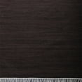 thumbnail image 2 of Rugsotic Carpets Eco-Friendly Woven Hand Woven Kilim Flat Weave Dark Brown Solid Area Rug, 10'x10' Square, Antimicrobial, 2 of 8