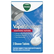 Vicks VapoShower Aromatherapy Shower Tablet Bomb, 3 Ct