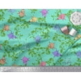 thumbnail image 3 of Soimoi Cotton Duck Fabric Leaves & Bell Floral Print Fabric by The Yard 42 Inch Wide, 3 of 3