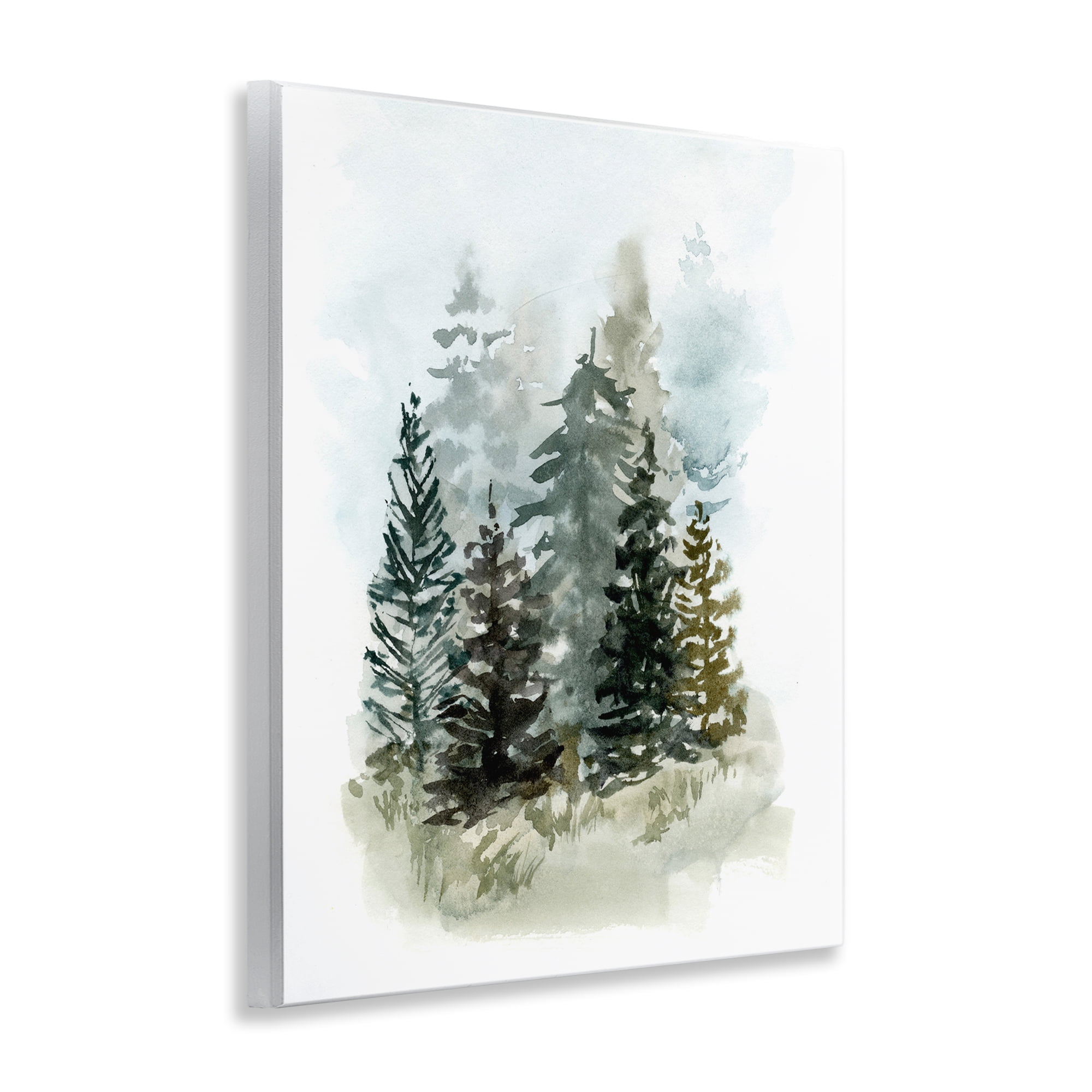 Stupell Industries Layered Forest Trees Botanical & Floral Painting Unframed Art Print Wall Art, 11 x 14