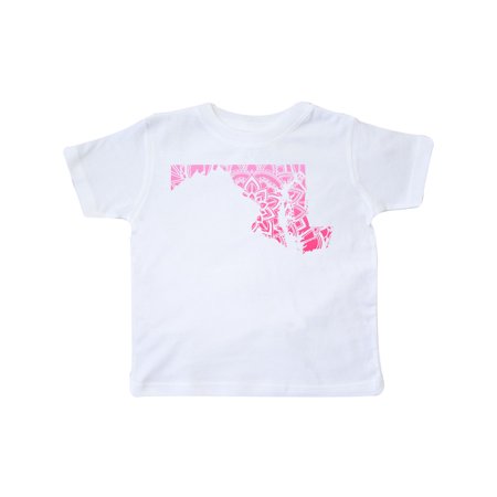 

Inktastic Maryland Silhouette Mandala Gift Toddler Boy or Toddler Girl T-Shirt