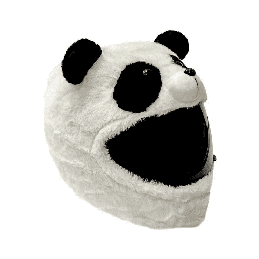 Panda Motorcycle Helmet Cover Sleeve, Funny Animal Full Face for Adults