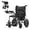 Black_25 Mile, variant on Flycity Electric Wheelchairs for Adults, Foldable Lightweight, 15 Miles Travel Range, Max Support 330 LBS, 500W Brushless Motors Power Motorized for Seniors