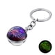 thumbnail image 2 of Llaveros para mujer, llavero de billetera, llavero de auto, llavero lindo, llavero con doce colgantes de vidrio luminoso, llavero de metal con aerosol para quitar llaves., 2 of 4
