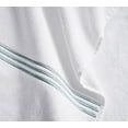thumbnail image 5 of Simpli-Magic Bathroom Towel Set with Bath Towels, Hand Towels, and Washcloths, 8 Piece, White/Blue, 5 of 7