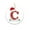C, variant on UttpKLBx Christmas Letter Ornaments 2024, Personalized Christmas 26 Letter Ornaments for Christmas Tree Gifts, Christmas Tree Ornaments, DIY Hanging Christmas Ornaments (N)