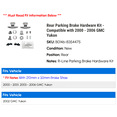 thumbnail image 2 of Rear Parking Brake Hardware Kit - Compatible with 2000 - 2006 GMC Yukon - Raybestos, 2 of 2