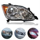 RH For 2008-2010 Toyota Avalon Passenger Side Right Chrome (Crystal) Headlamp Light HID Headlight Headlight Replacement.
