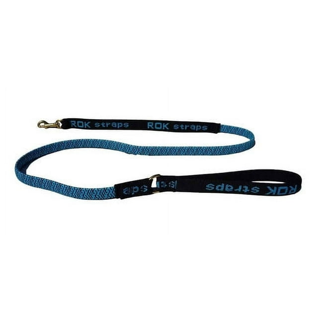 Correa Elastica Perro Rok Straps Gruesa Azul