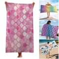 thumbnail image 2 of MesaSe Quick Dry Breathable Warm Windproof Beach Towel Absorbent Mermaids Fish Scale Print Bath Towel, 2 of 12