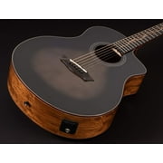 Washburn Bella Tono 6 String Acoustic-Electric Guitar, Right, Gloss Charcoal Burst (BTS9VCECH-D)