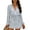 Gray, variant on 2 Piece Outfits for Women Summer Botton Down Long Sleeve Shirt and Shorts Set Pajamas Sets Tracksuit with Pockets White,XL
