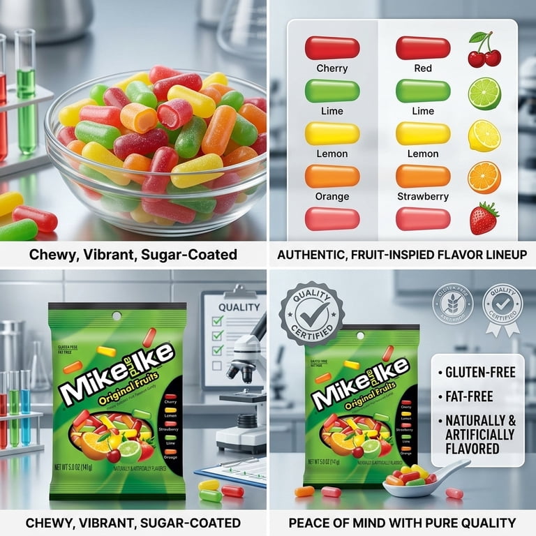 Mike & Ike Original Fruits 5 Oz. Candy 674432 Pack of 12 674432