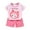 L4-Pink, variant on Hudaneo Baby Boy Summer Clothes Funny Graphic T Shirt Outfits Patchwork Short Sleeve T Shirt & Shorts Sets with Pockets, Light Blue 5-6Y