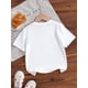 thumbnail image 2 of Young Girl "The Back To School Tour" Graphic Print Round Neck Short Sleeve White T-Shirt, Suitable For Back To School Season, 2 of 7