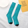 thumbnail image 6 of Bingfone Compression Socks for Women and Men Long Socks for Running Athletic Cycling Nurse-Blue Green Glitter, 6 of 8