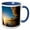 Blue/White, variant on 3drose, British Columbia, Vancouver, English Bay, Sunset-cn02 Rca0000 - Rob Casey, 11oz Mug
