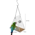 thumbnail image 3 of Comedero Para Pájaros Comedero Para Pájaros Casa de alimentación inteligente con accesorios para mascotas de casa de pájaros de alimentación de cámara (triángulo), 3 of 5