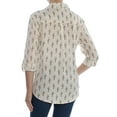 thumbnail image 2 of STYLE & COMPANY $49 Womens New 1373 White Printed Cactus Cuffed Top M B+B, 2 of 2