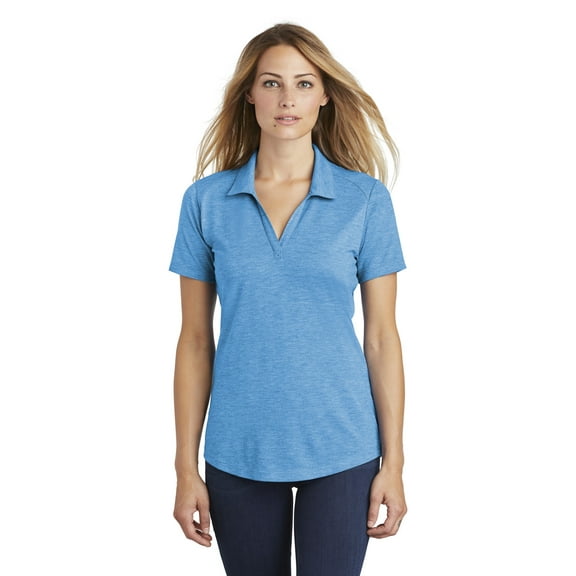 Sport-Tek Women's PosiCharge Tri-Blend Wick ing Polo. LST405