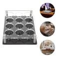 thumbnail image 4 of 1Set Glasses Storage Black Acrylic With Stainless Steel Screws For Bar, 4 of 9