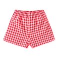 thumbnail image 4 of RUTAYY Children Girls' Shorts Plaid Casual Light Summer Casual Comfort, Red, 4-5 Years, 4 of 4