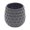 Gray, variant on Hexagon Textured Pattern Ceramic Planter, Gray