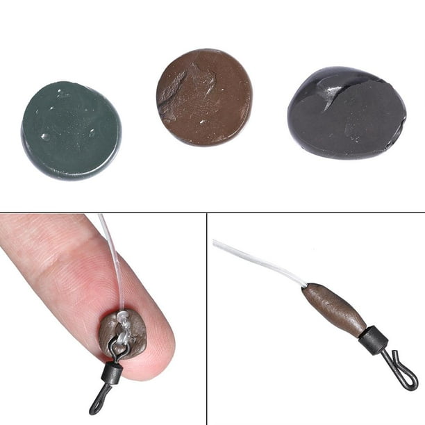 WALFRONT 3 Colors 15g Soft Tungsten Putty Carp Fishing Weight Sinkers  Terminal Tackle Tools,Tungsten Rig, Tungsten Rig Putty 