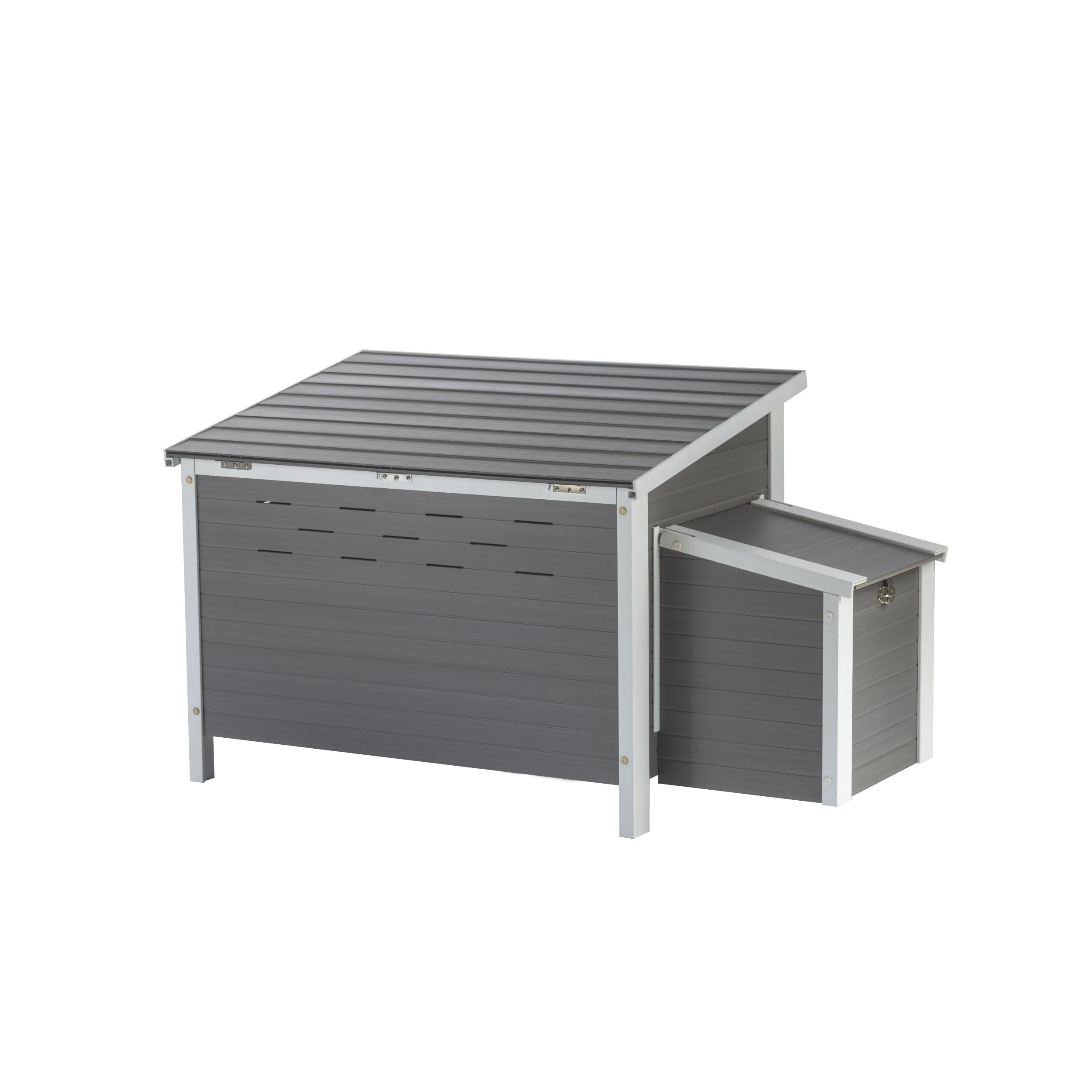 New Age Pet ECOFLEX® Fontana Premier Chicken Barn, Weather Resistant Gray Coop