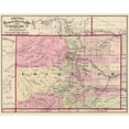 thumbnail image 3 of Cram 14x12 Black Modern Framed Museum Art Print Titled - Colorado - Cram 1875, 3 of 5