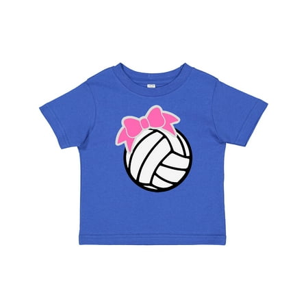 

Inktastic Volleyball with Pink Bow Gift Baby Boy or Baby Girl T-Shirt