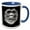 Blue/White, variant on 3drose, Gorilla - Gorilla, Monkey, Ape, Orangutang, Animal, Animals, Primate, 11oz Mug