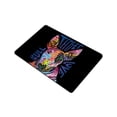 thumbnail image 2 of CADecor Colorful Pug Non-Slip Machine Washable Bathroom Indoor/Outdoor Doormat 23.6x15.7 inches, 2 of 3