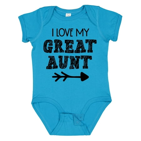 

Inktastic I Love My Great Aunt with Arrow Gift Baby Boy or Baby Girl Bodysuit