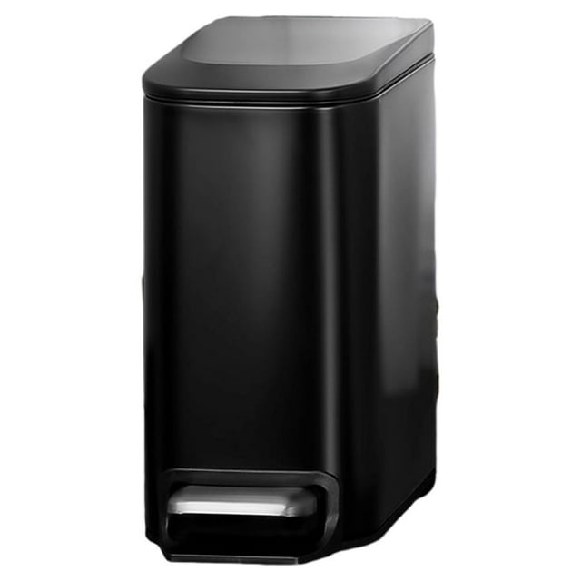 keepw Space Tidy 6L Capacity Soft-close Hide Garbage Bag Neat Look Smooth Inner Basket Matte Black