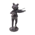 thumbnail image 3 of Estatua de rana de jardín, figura de resina, escultura de animal, centro de mesa para exterior, figura tocando el violín, decorativa para porche y, 3 of 8