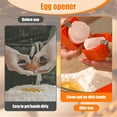 thumbnail image 4 of Classic Kitchen Accessories, Egg Opener Upgrade Multifunctional Handheld Egg Opener for Hard Boiled Eggs Stainless Eggshell Egg Cutter Kitchen Gadgets, 4 of 6